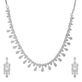 Sparkling Essentials Mystic Glam American Diamond Necklace Set