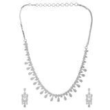 Sparkling Essentials Mystic Glam American Diamond Necklace Set