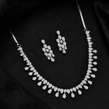 Sparkling Essentials Mystic Glam American Diamond Necklace Set