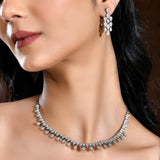 Sparkling Essentials Mystic Glam American Diamond Necklace Set