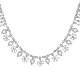 Sparkling Essentials Twilight Glam American Diamond Necklace Set