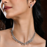 Sparkling Essentials Twilight Glam American Diamond Necklace Set