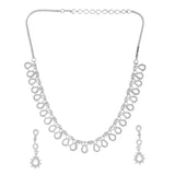 Sparkling Essentials Luminescent Grace  American Diamond Necklace Set