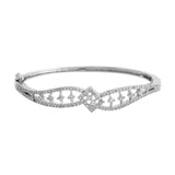 Sparkling Elegance Regal Filigree American Diamond Bracelet