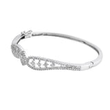 Sparkling Elegance Regal Filigree American Diamond Bracelet