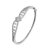 Sparkling Elegance Regal Filigree American Diamond Bracelet