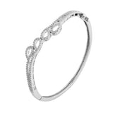 Sparkling Elegance Diamond Mesh American Diamond Bracelet