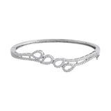 Sparkling Elegance Diamond Mesh American Diamond Bracelet