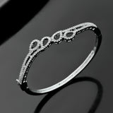 Sparkling Elegance Diamond Mesh American Diamond Bracelet