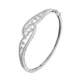 Sparkling Elegance Aurora Twine American Diamond Bracelet