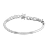 Sparkling Elegance Floral Aura American Diamond Bracelet