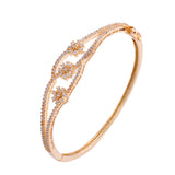 Sparkling Elegance Elysian Vine Gold American Diamond Bracelet