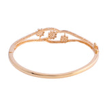 Sparkling Elegance Elysian Vine Gold American Diamond Bracelet