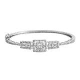 Sparkling Elegance Crystalline Tiara American Diamond Bracelet