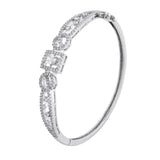 Sparkling Elegance Shimmering Crown American Diamond Bracelet