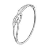 Sparkling Elegance Twilight Interlace American Diamond Bracelet