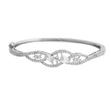 Sparkling Elegance Celestial Petals American Diamond Bracelet