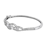 Sparkling Elegance Celestial Petals American Diamond Bracelet