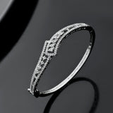 Sparkling Elegance Luminous Knot American Diamond Bracelet