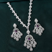 Sparkling Elegance Gift of Glamour American Diamond Necklace Set