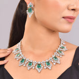 Sparkling Elegance Radiant Regalia American Diamond Necklace Set