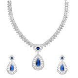 Sparkling Elegance Radiant Brilliance American Diamond Necklace Set