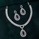 Sparkling Elegance Radiant Brilliance American Diamond Necklace Set