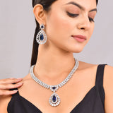 Sparkling Elegance Radiant Brilliance American Diamond Necklace Set