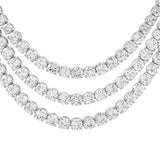 Sparkling Elegance Stardust Symphony American Diamond Necklace Set