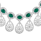 Sparkling Elegance Radiant Reverie American Diamond Necklace Set