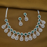 Sparkling Elegance Radiant Reverie American Diamond Necklace Set