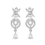 Sparkling Elegance Floral Whispers American Diamond Necklace Set