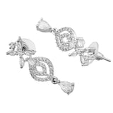 Sparkling Elegance Floral Whispers American Diamond Necklace Set