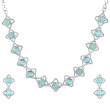 Sparkling Elegance Celestial Beauty American Diamond Necklace Set