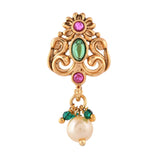 Gold Essentials Pearl Adorned Nose Pin