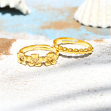 Hawaii Hibiscus Stackable Rings