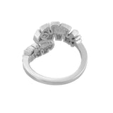 Hawaii Banana Leaf Silver Wrap Ring