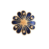 Flower Fantasy Sapphire Blue Daisy Ring