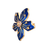 Flower Fantasy Sapphire Blue Statement Ring