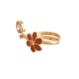 Flower Fantasy Leafy Coral Ring