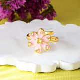 Flower Fantasy Pastel Pink Ring