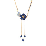 Flower Fantasy  Sapphire Bloom Choker Necklace