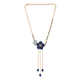 Flower Fantasy  Sapphire Bloom Choker Necklace