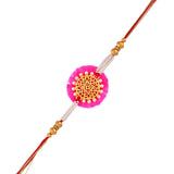 Pearl And Gold Filigree Rakhi For Brother