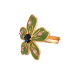 Flower Fantasy Sage Green  Spring Blossom Ring