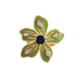 Flower Fantasy Sage Green  Spring Blossom Ring