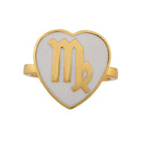 Zodiac Virgo Enamel Ring