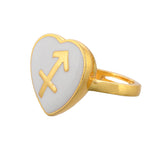 Zodiac Sagittarius Enamel Ring