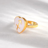 Zodiac Sagittarius Enamel Ring