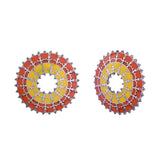 Warli Phool Rahi Sarson Sakal Ban Earrings